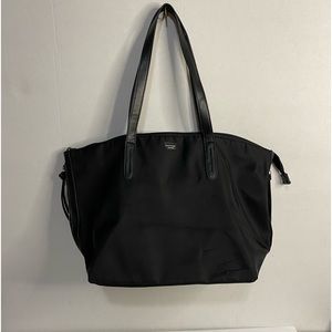 BOTKIER NEW YORK BLACK NYLON ZIP TOTE